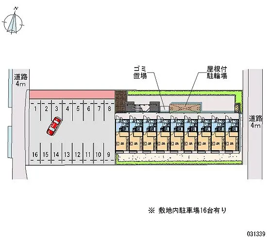 ★手数料０円★高砂市北浜町牛谷　月極駐車場（LP）